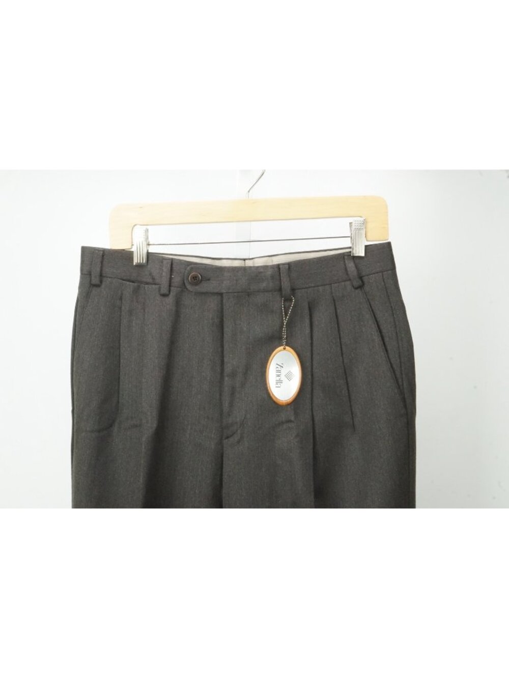 Zanella JohnnyBrown Wool Mens Dress Pants Sz 48 EU BRAND NEW